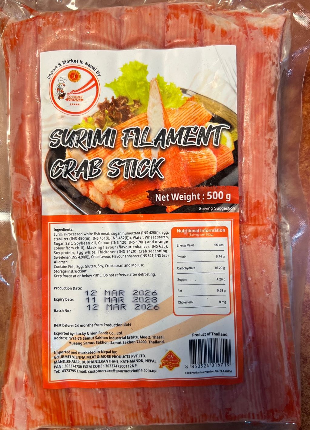 Surimi Filament Crab Stick 