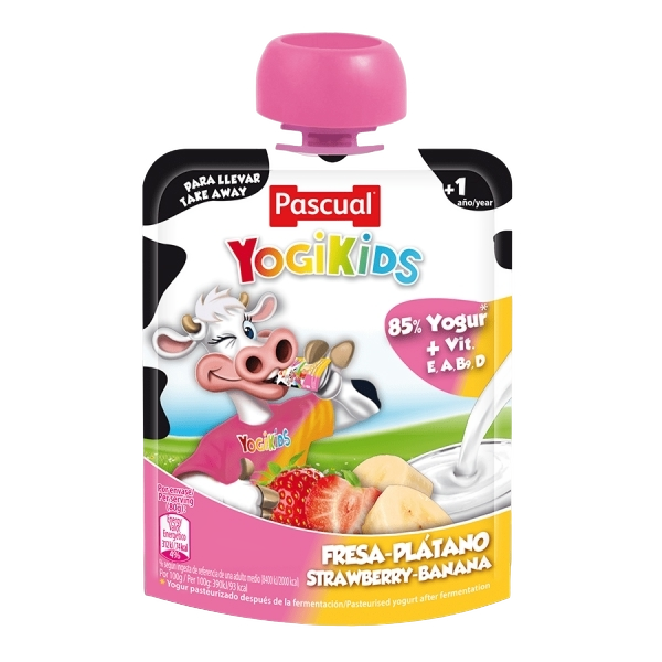 Pascual Yogikids Strawberry Pouch