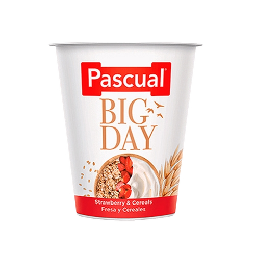 Pascual Big Day Strawberry-Cereals Yogurt